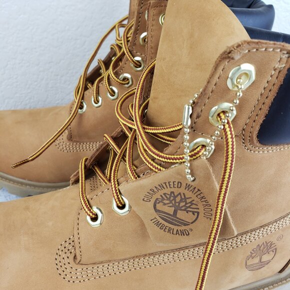 Timberland Classic 6 Inch Waterproof Boot Wheat Nubuck size 8.5 Men\'s NWT main image 6